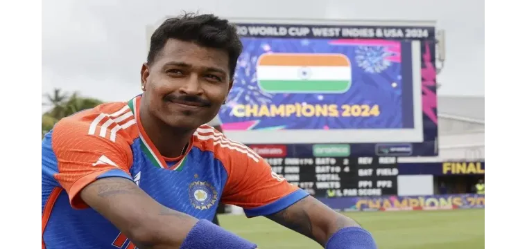 বিশ্বকাপ জিতেই অলরাউন্ডার র‍্যাঙ্কিংয়ে রাজত্ব পান্ডিয়ার