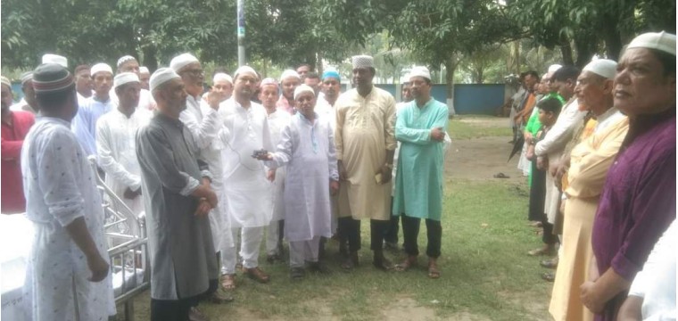 পৌর ৩ নং ওয়ার্ড আ. লীগের সভাপতি গুলজার আলীর দাফন সম্পন্ন