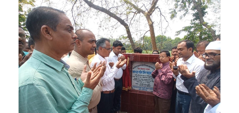 শিবগঞ্জে ৪ কোটি ২০ লাখ টাকা ব্যয়ে ১১ কিলোমিটার খাল পুন:খননের উদ্বোধন শিবগঞ্জ