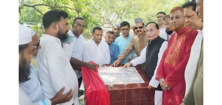 অগ্রণী সেচ প্রকল্পের আওতায় নির্মাণ কাজের উদ্বোধন