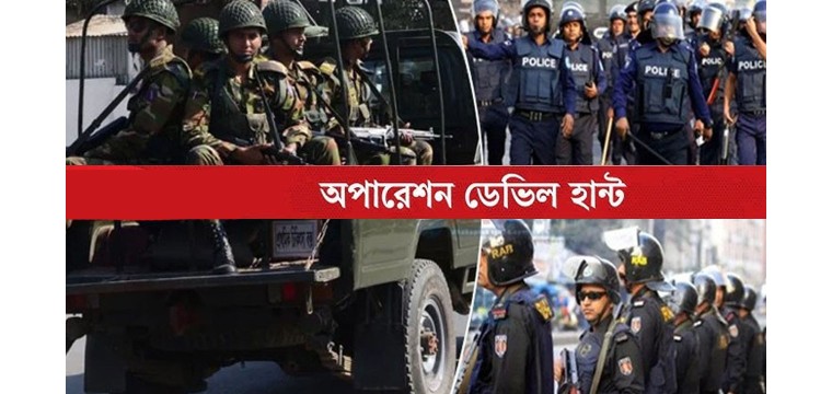 ১৭ দিনে অপারেশন ডেভিল হান্টে সারাদেশে গ্রেফতার ৯২৫৩