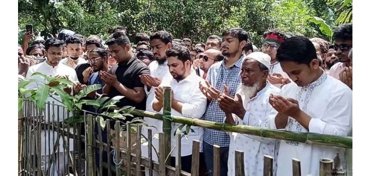 শহীদ আবু সাঈদ এর কবর জিয়ারত এর মধ্যদিয়ে শুরু হলো জুলাই পদযাত্রা