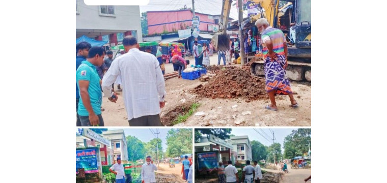 ভোলাহাটে জলাবদ্ধতা নিরসনে নিরলসভাবে কাজ করে যাচ্ছেন ইউএনও