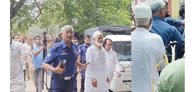 চাঁপাইনবাবগঞ্জে তুহিন হত্যা মামলার আসামী দুই আ'লীগ নেতাকে ডিম নিক্ষেপ