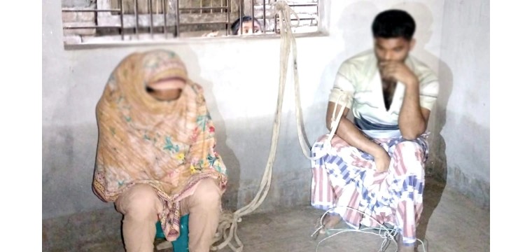 শিবগঞ্জে প্রেমিক যুগল জনতার হাতে আটক