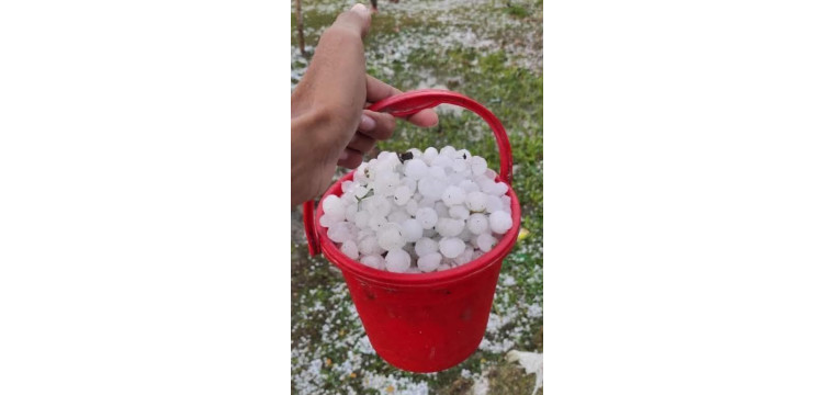 চাঁপাইনবাবগঞ্জে প্রকৃতির তা'ণ্ডব শিলা বৃষ্টিতে ব্যাপক ক্ষতির আশঙ্কা,