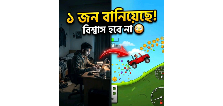 বেডরুমে বসেই তৈরি, এখন বিলিয়ন ডাউনলোড—Hill Climb Racing-এর অবিশ্বাস্য সাফল্যের গল্প