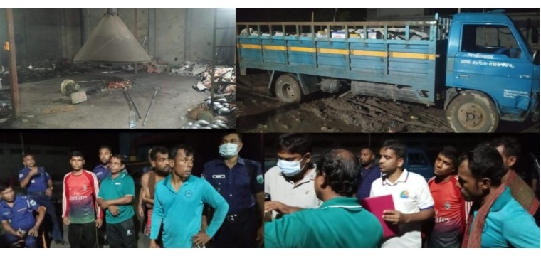 চাঁপাইনবাবগঞ্জে অবৈধ ব্যাটারি পুড়িয়ে সীসা তৈরির কারখানায় অভিযান, ৮ জনের কারাদণ্ড ও জরিমানা