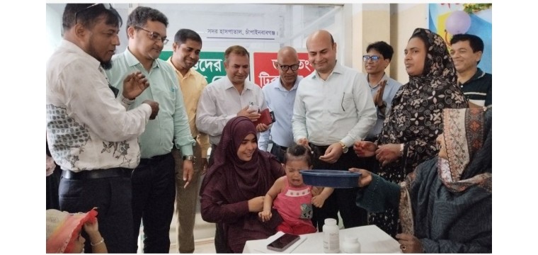 চাঁপাইনবাবগঞ্জে জাতীয় ভিটামিন ‘এ’ প্লাস ক্যাম্পেইনের উদ্বোধন করেন--যুগ্ম সচিব মোহাম্মদ সফিউল আলম