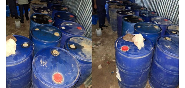 নাচোলে লাইসেন্সবিহীন ১৫ ব্যারেল ডিজেল জব্দ, ব্যবসায়ীকে জরিমানা