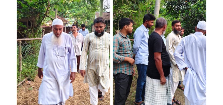 নাচোলে বেহাল সড়ক পরিদর্শন, দ্রুত সংস্কারের আশ্বাস মেয়র প্রার্থী মনিরুল ইসলাম